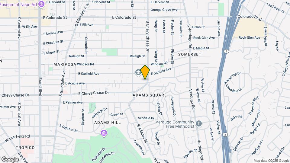 927 S Chevy Chase Dr Map and Location Details
