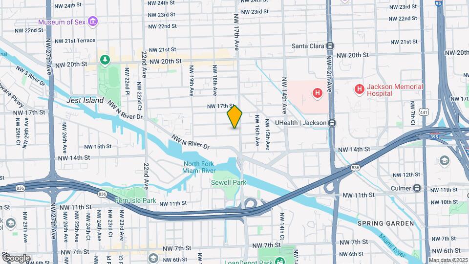 1707 NW 15th St Mapa y Detalles de la Ubicación
