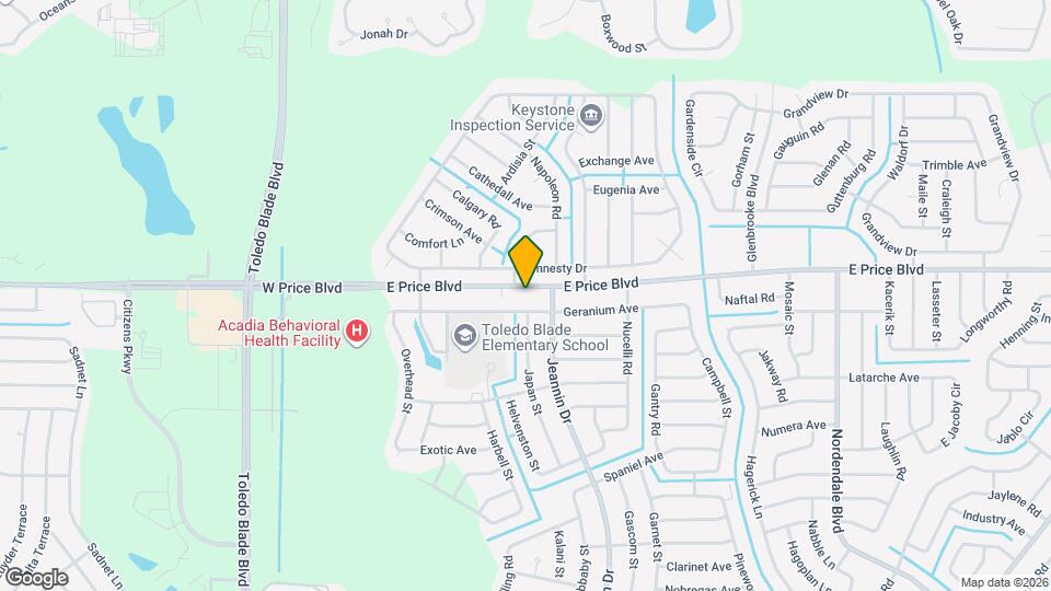 1267 E Price Blvd Map and Location Details