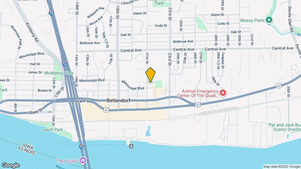 2110 Mississippi Blvd Map and Location Details