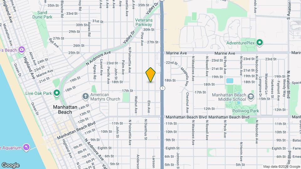 1720 Elm Ave Map and Location Details