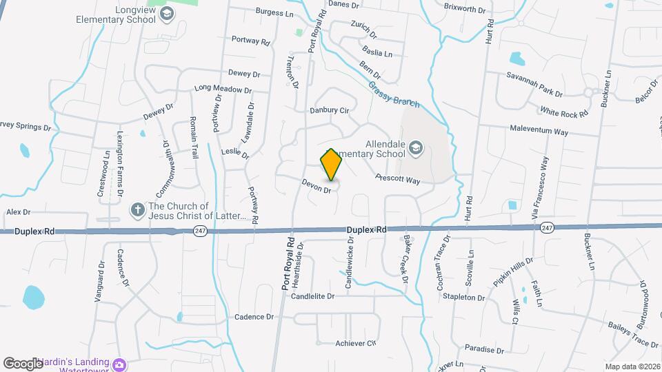 1824 Devon Dr Map and Location Details