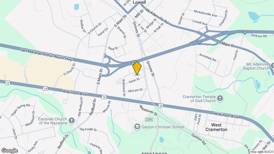 410 Gann St Map and Location Details