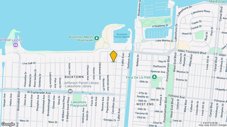 308 Live Oak St Map and Location Details