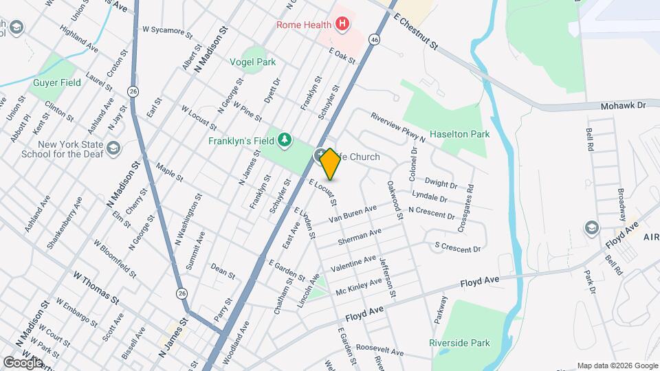 419 E Locust St Mapa y Detalles de la Ubicación