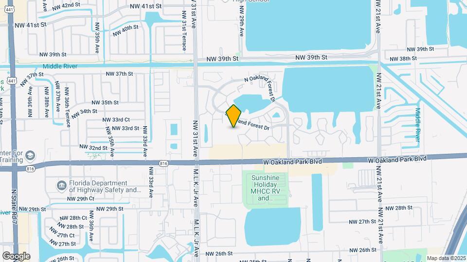3129 Oakland Shores Dr Mapa y Detalles de la Ubicación