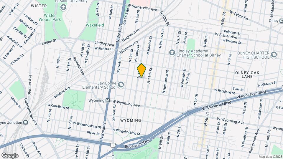 1122 W Rockland St Map and Location Details