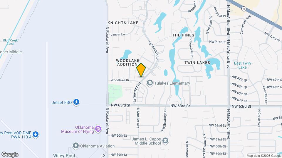 6605 Lyrewood Ln Map and Location Details