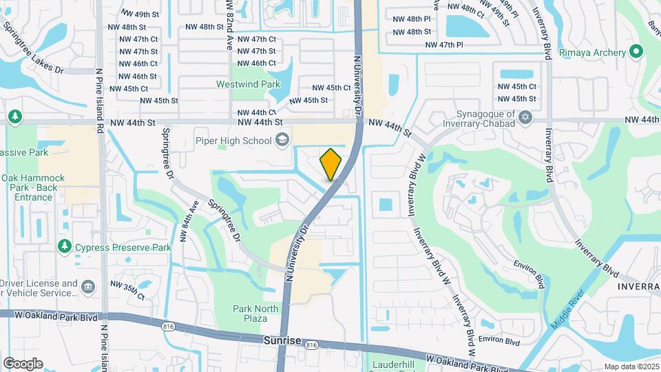 4205 N University Dr Map and Location Details