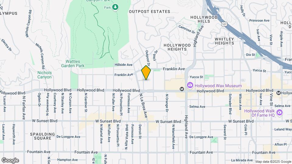 1732 El Cerrito Pl Map and Location Details