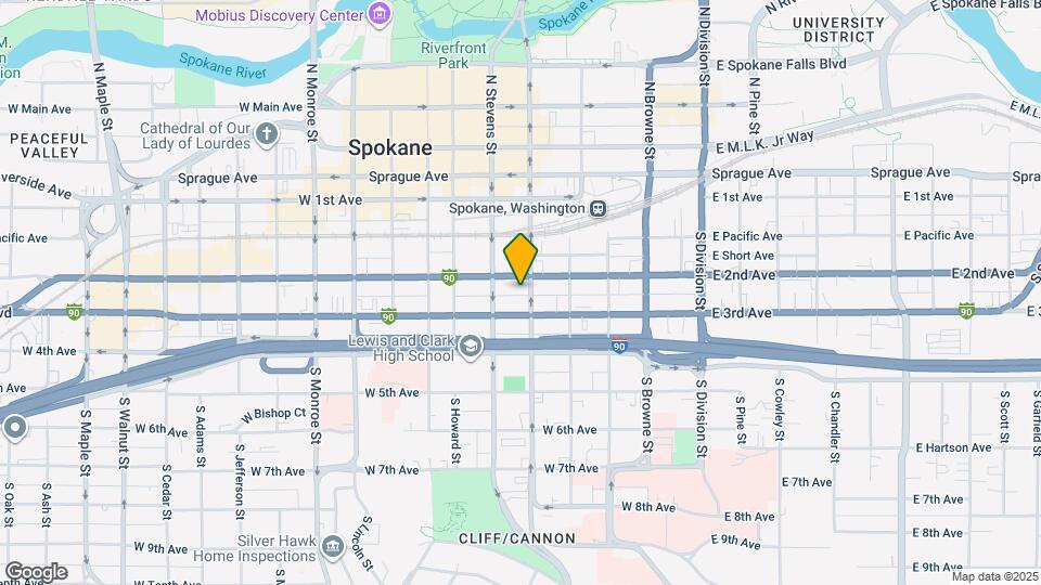 210 S Washington St Map and Location Details