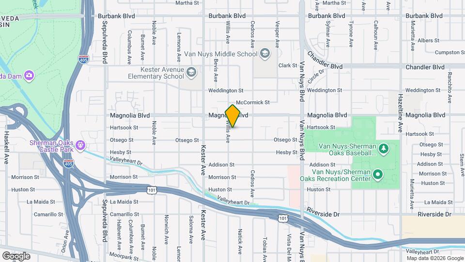 14752 Hartsook St Mapa y Detalles de la Ubicación