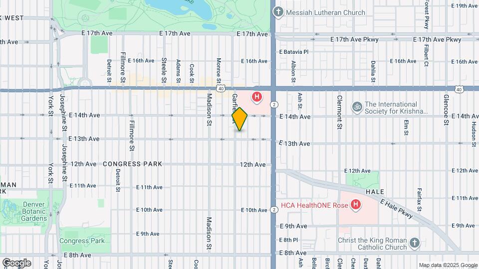 1300 Garfield St Map and Location Details