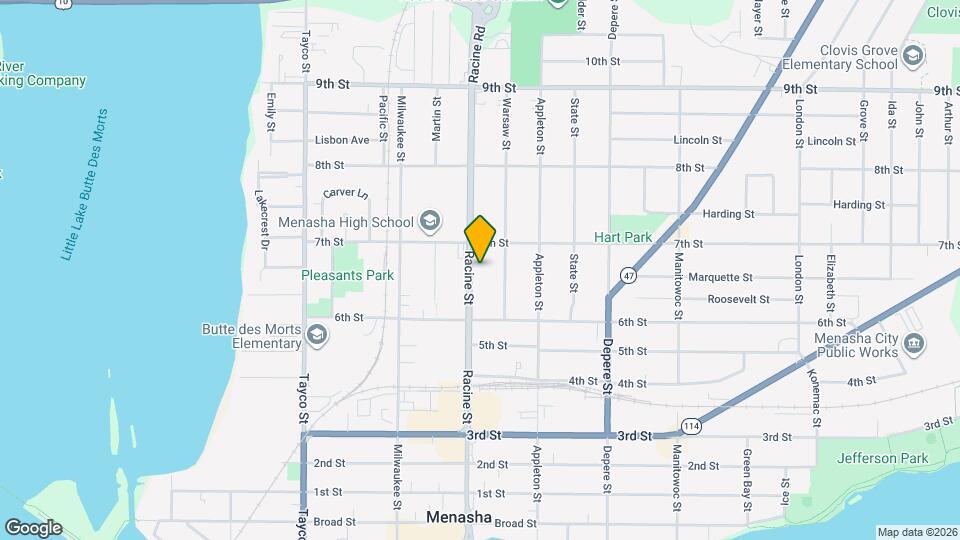 637 Racine St Mapa y Detalles de la Ubicación