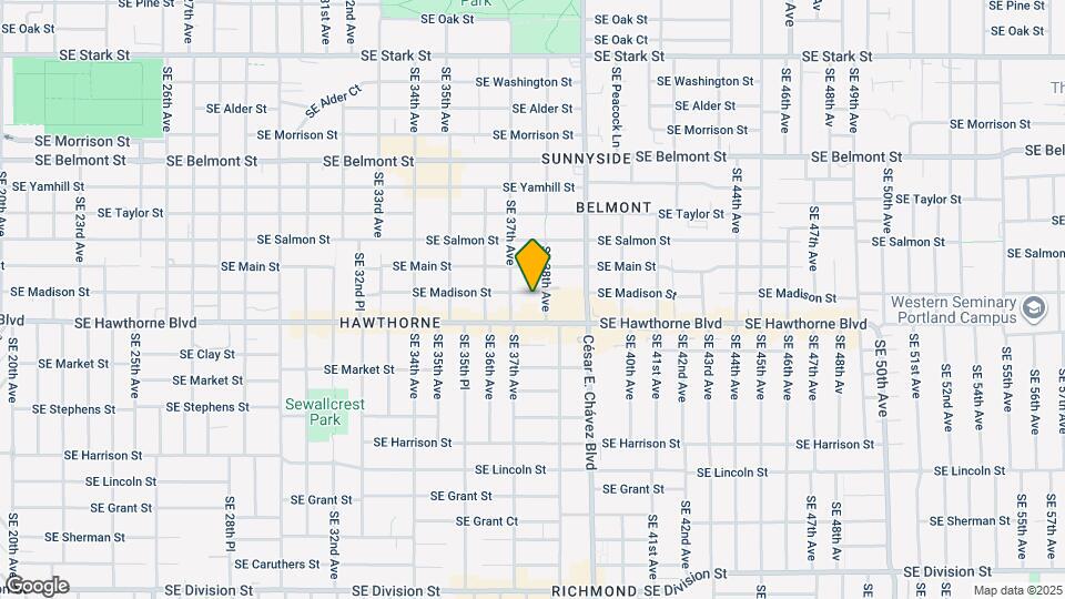 3736-3742-3742 SE Madison St Map and Location Details