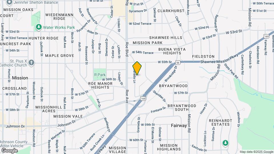 5543 Granada Ln Map and Location Details