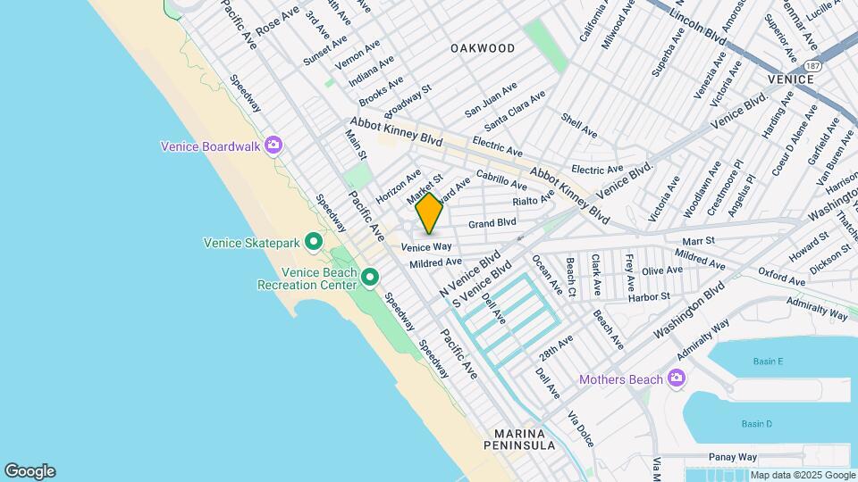 217-223 Venice Way Map and Location Details
