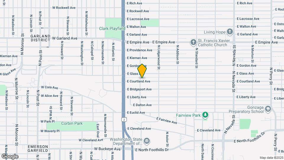105 E Courtland Ave Map and Location Details