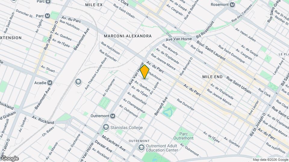 6116 Durocher Av Map and Location Details