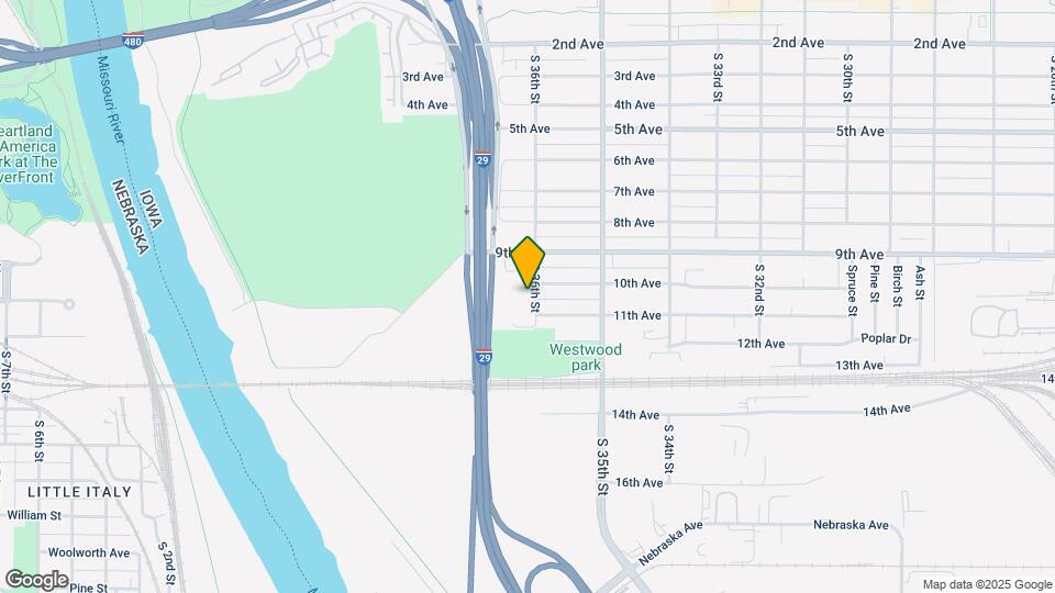 1010 S 36th St Map and Location Details