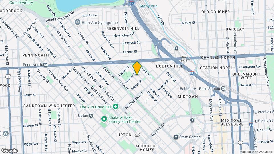 1722 Bolton St Mapa y Detalles de la Ubicación
