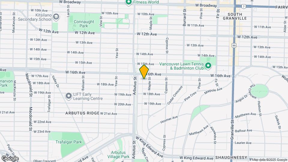 2051 W 17th Ave Map and Location Details