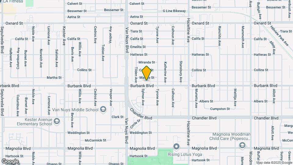 14343 Burbank Blvd Map and Location Details