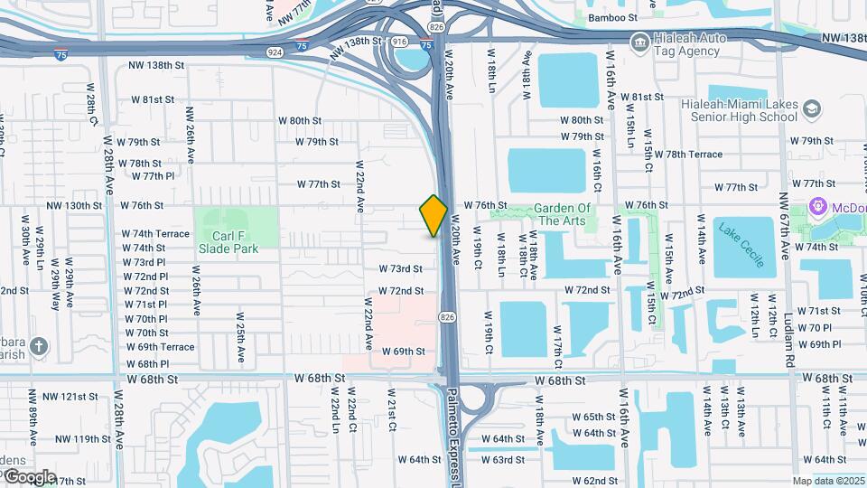 7400 W 20th Ave Map and Location Details