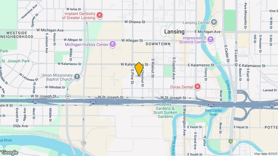 511 W Lenawee St Map and Location Details
