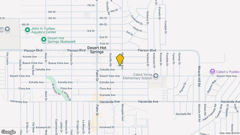 66726 Cahuilla Ave Map and Location Details