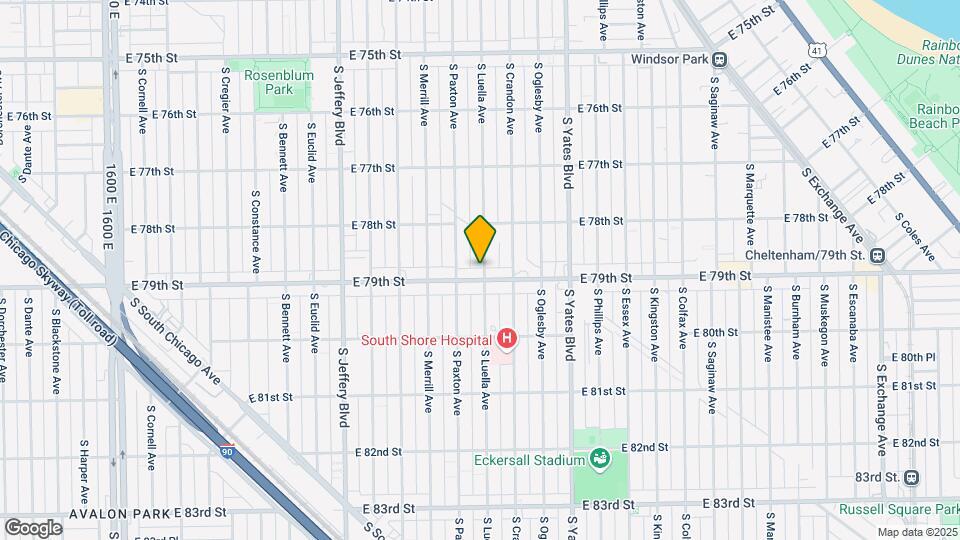 7842-7848 S Luella Ave Map and Location Details