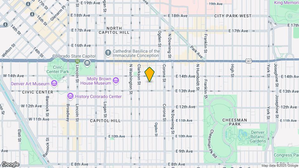 1340 Emerson St Map and Location Details