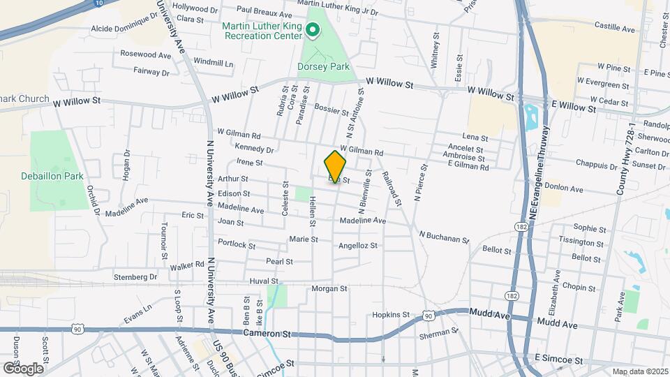 801 N St Antoine St Map and Location Details