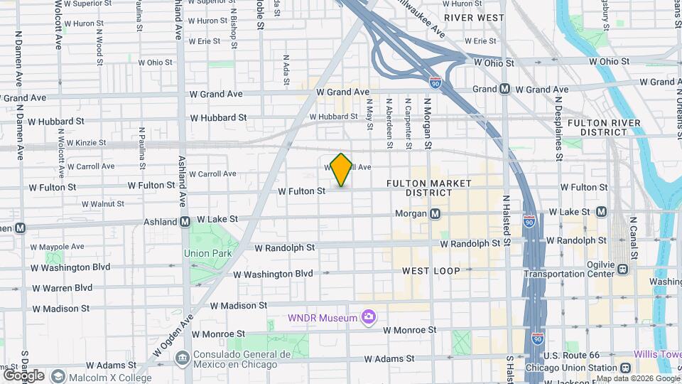 1227 W Fulton Market Map and Location Details