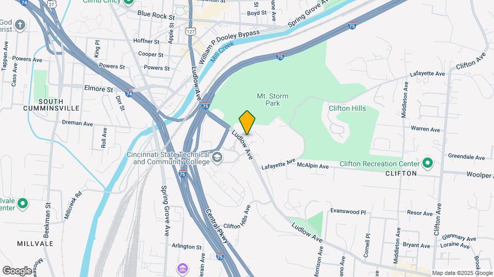 950 Ludlow Ave Map and Location Details