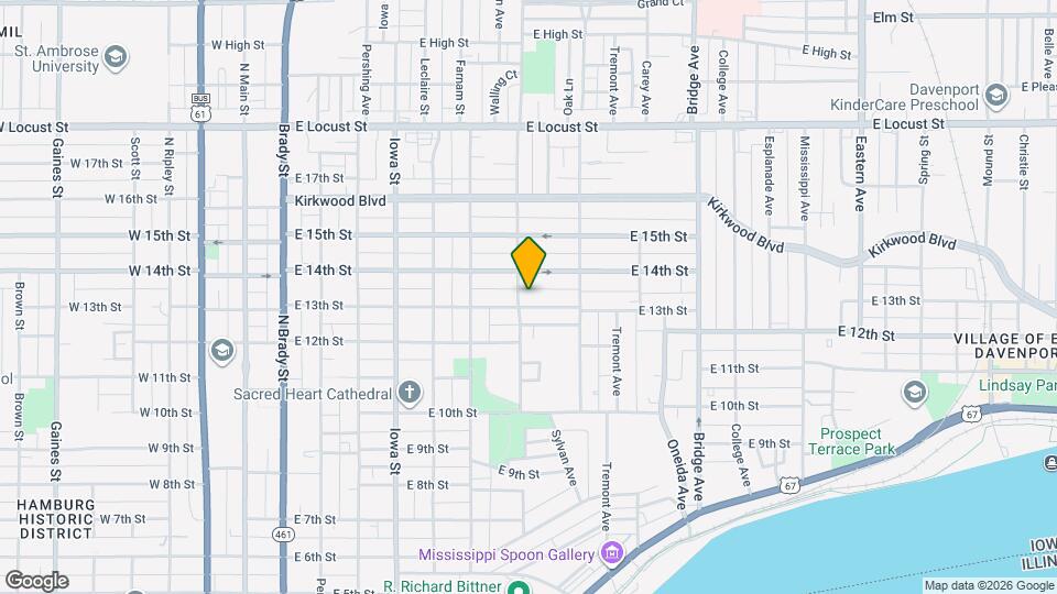 710 E 13th St Map and Location Details