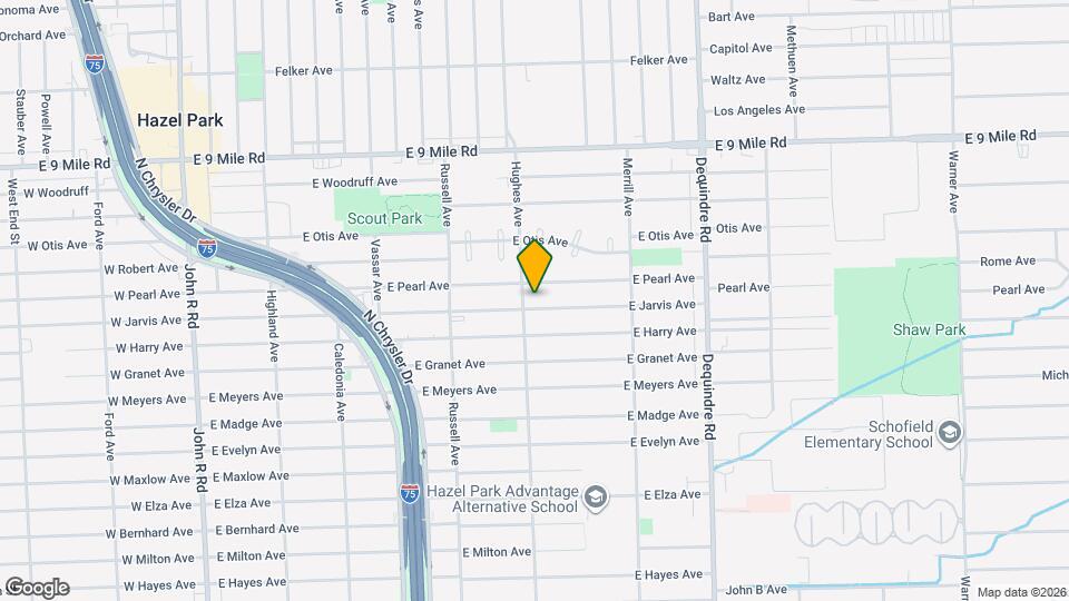 1417 E Jarvis Ave Map and Location Details