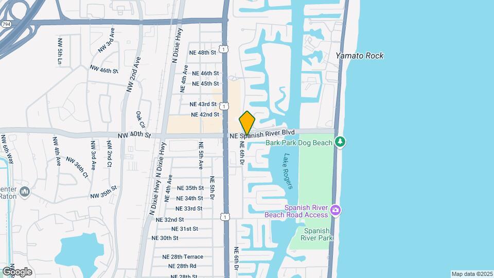 698 NE Spanish River Blvd Mapa y Detalles de la Ubicación