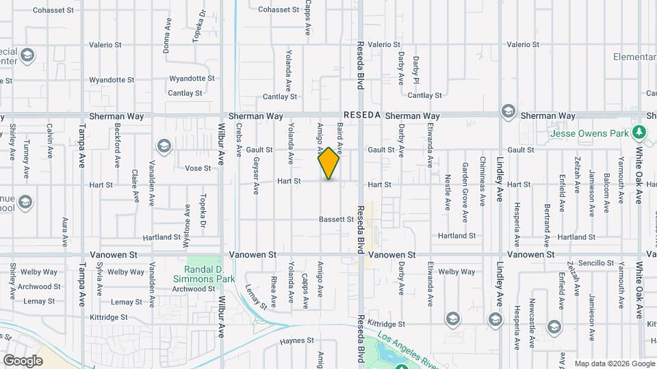 18558-18558 Hart St Map and Location Details