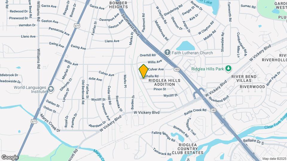 7233 Overhill Rd Map and Location Details