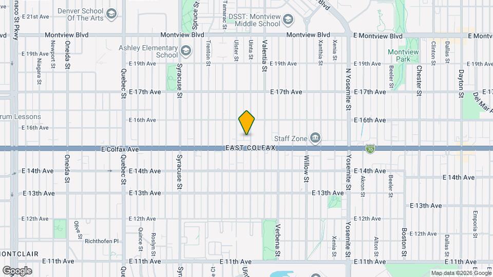 1527 Uinta St Mapa y Detalles de la Ubicación