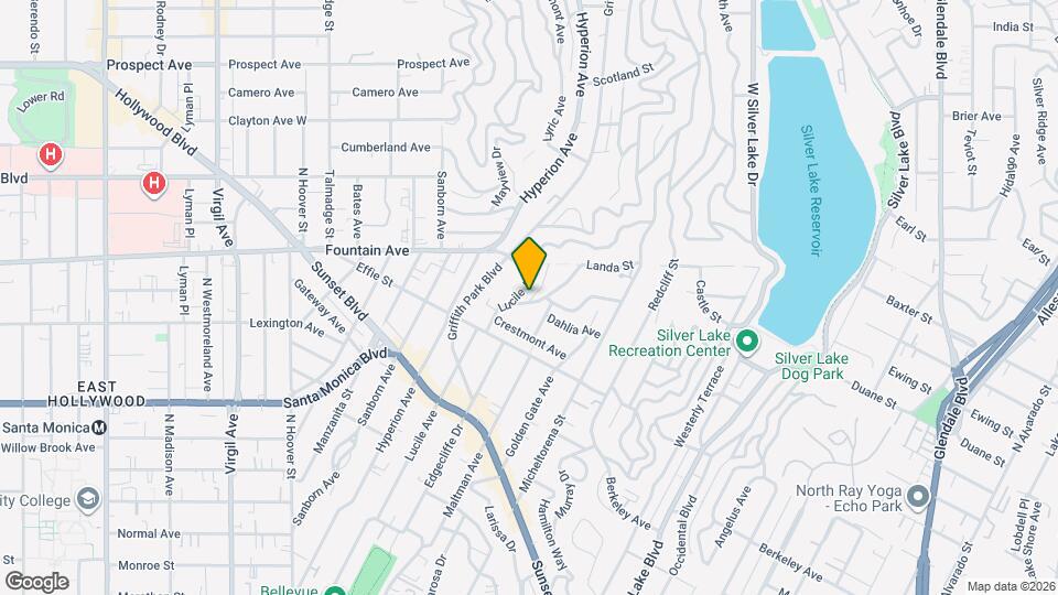 1807 1/2 Edgecliffe Dr Map and Location Details