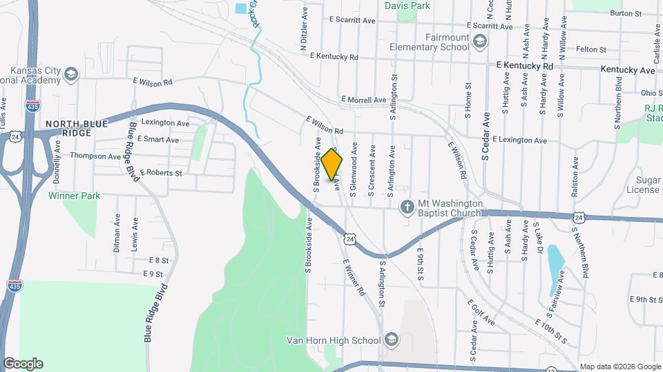 576 S Oxford Ave Map and Location Details
