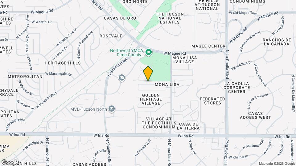 2530 W Cezanne Cir, Unit 3 Bed Map and Location Details