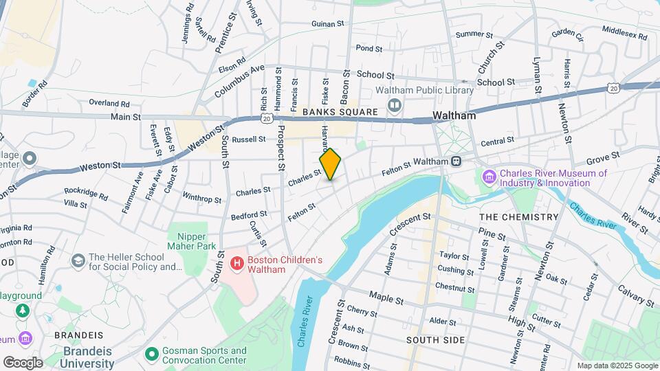 87 Harvard St, Unit 1 Map and Location Details