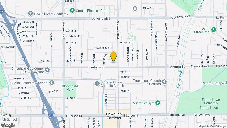 12141 Centralia St, Unit 106 Map and Location Details