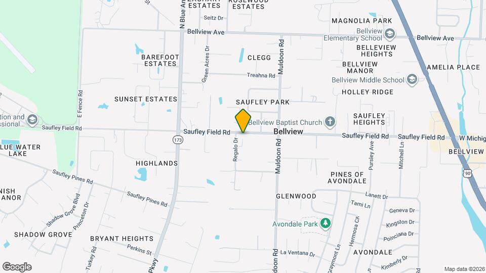 5217 Saufley Field Rd Map and Location Details