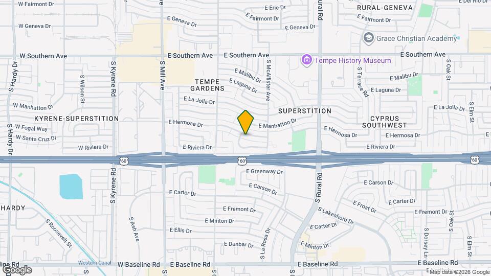 505 E Hermosa Dr Map and Location Details