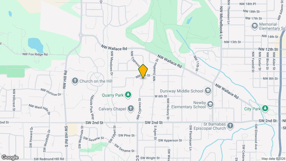 325 NW Cypress St Map and Location Details