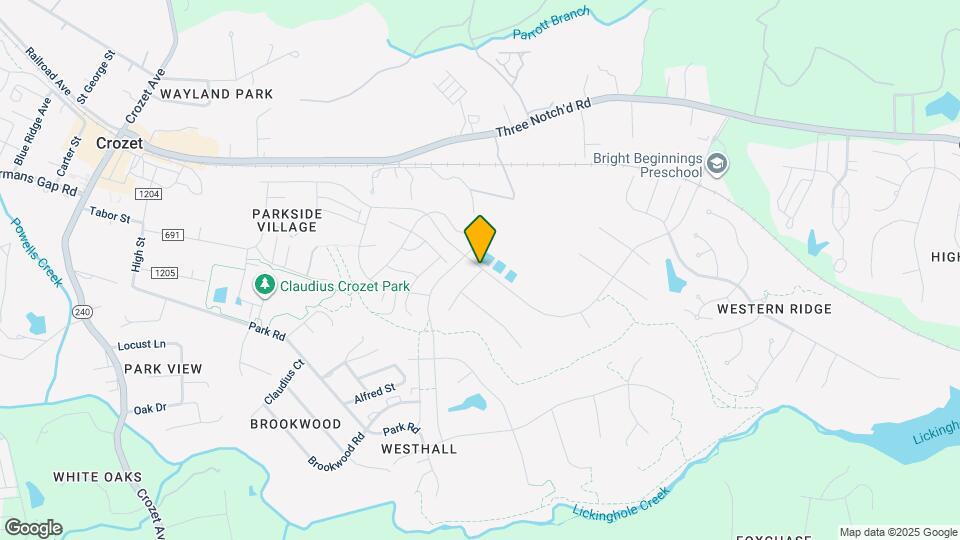 805 Park Ridge Dr Mapa y Detalles de la Ubicación